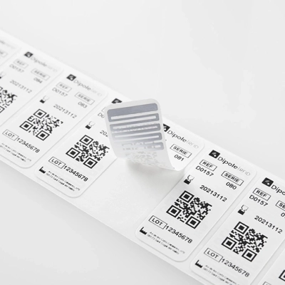 Etiquettes RFID flacon de laboratoire Dipole