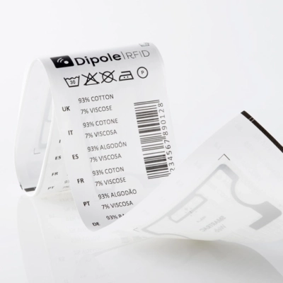 Étiquettes textiles RFID Dipole