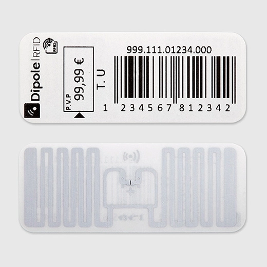 Étiquettes RFID 48x18 Détail de Papier